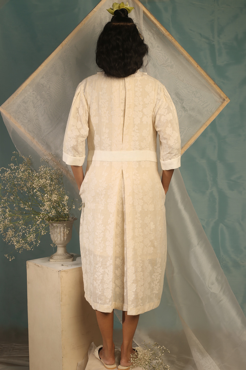 JAMDANI OVERCOAT DRESS