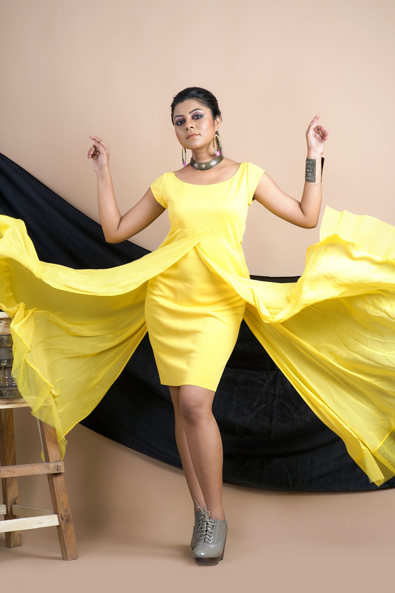 Yellow gown